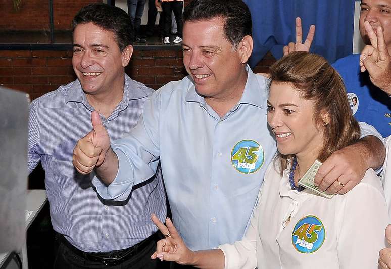 O candidato ao governo de Goiás Marconi Perillo (PSDB) se saiu vitorioso na disputa com Iris Rezende (PMDB)