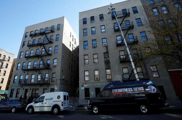 <p>Prédio no Bronx, em Nova York, onde estava menino com suspeita de Ebola. O exame dele deu negativo</p>
