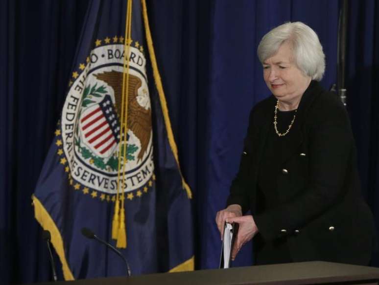 <p>A presidente do Fed, Janet Yellen, encerrou o programa de compras mensais de títulos nesta quarta-feira</p>