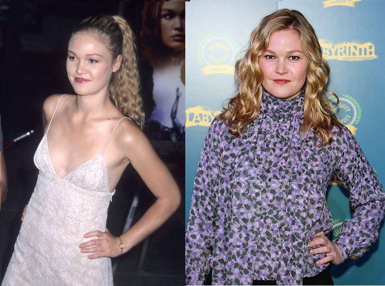 Julia Stiles apareceu em NY com silhueta diferente