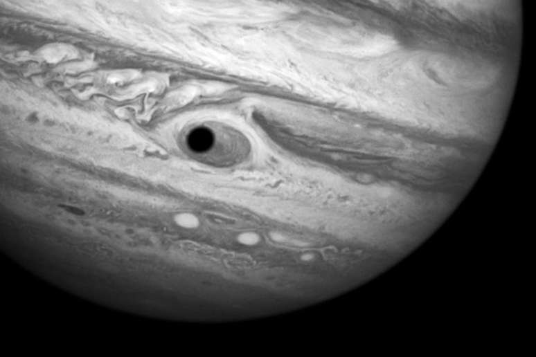 <p>"Por um momento, Júpiter nos 'olhou' como um grande ciclope", afirmou a Nasa </p>