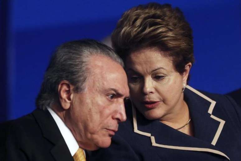 Presidente Dilma Rousseff com o vice Michel Temer em Brasília. 10/7/2013