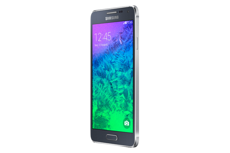 <p>Samsung Galaxy Alpha, é menor, mais fino e mais leve em comparação o Galaxy S5</p>