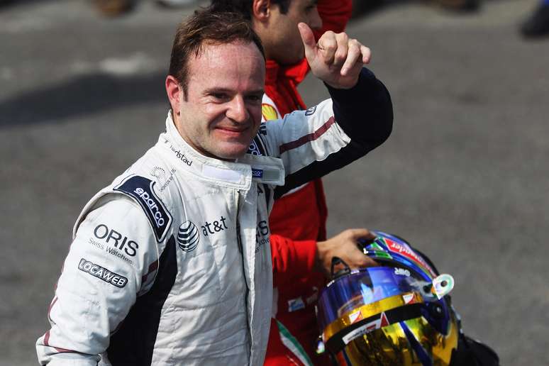<p>Última prova de Rubinho na F1 foi em novembro de 2011, no Brasil</p>
