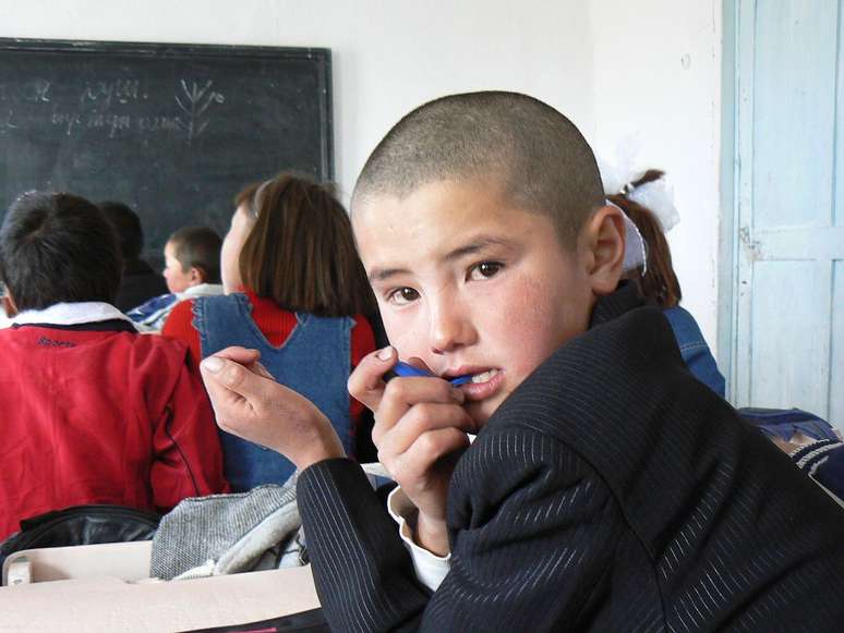 Estudante quirguiz 