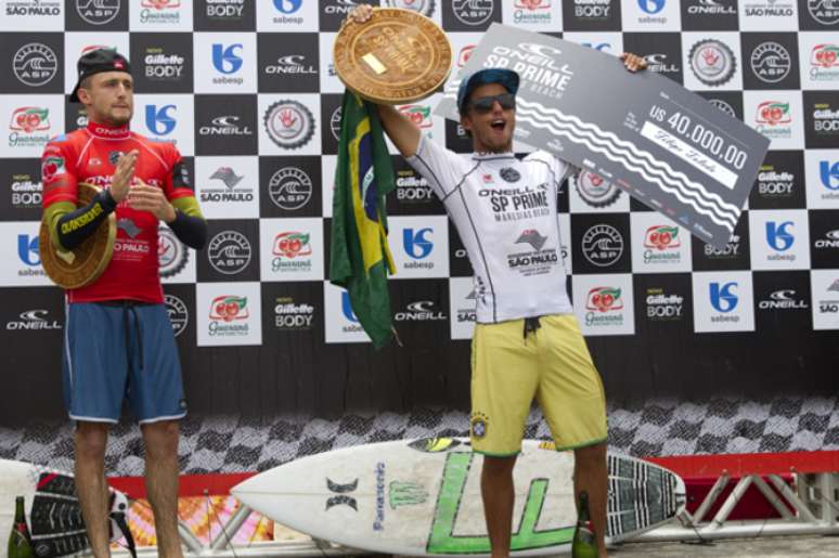 <p>Filipe Toledo terminou 2014 no topo da WQS - divisão de acesso do surfe</p>