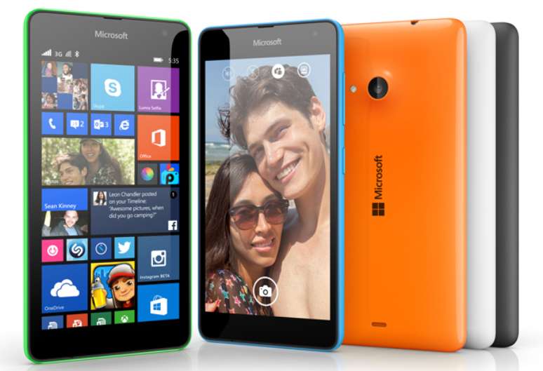 <p>Lumia 535 é o primeiro smartphone com a marca Microsoft substituindo a Nokia</p>