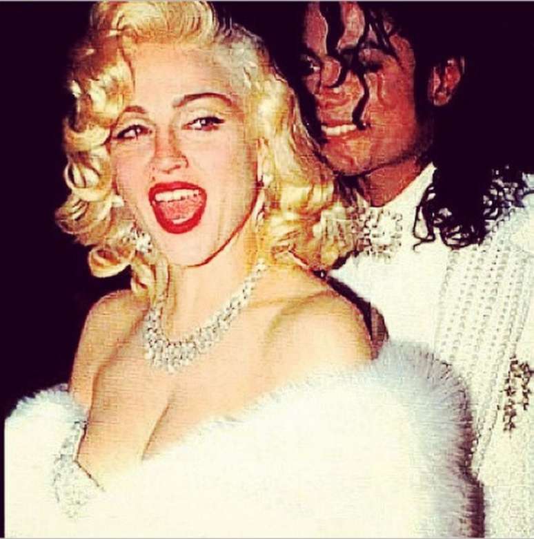 Madonna e MJ em foto compartilhada no Instagram da cantora