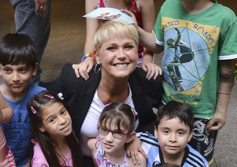 Xuxa grava comercial na Argentina 