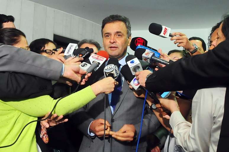 <p>Aécio Neves disse que perdeu a eleição para uma "organização criminosa"</p>