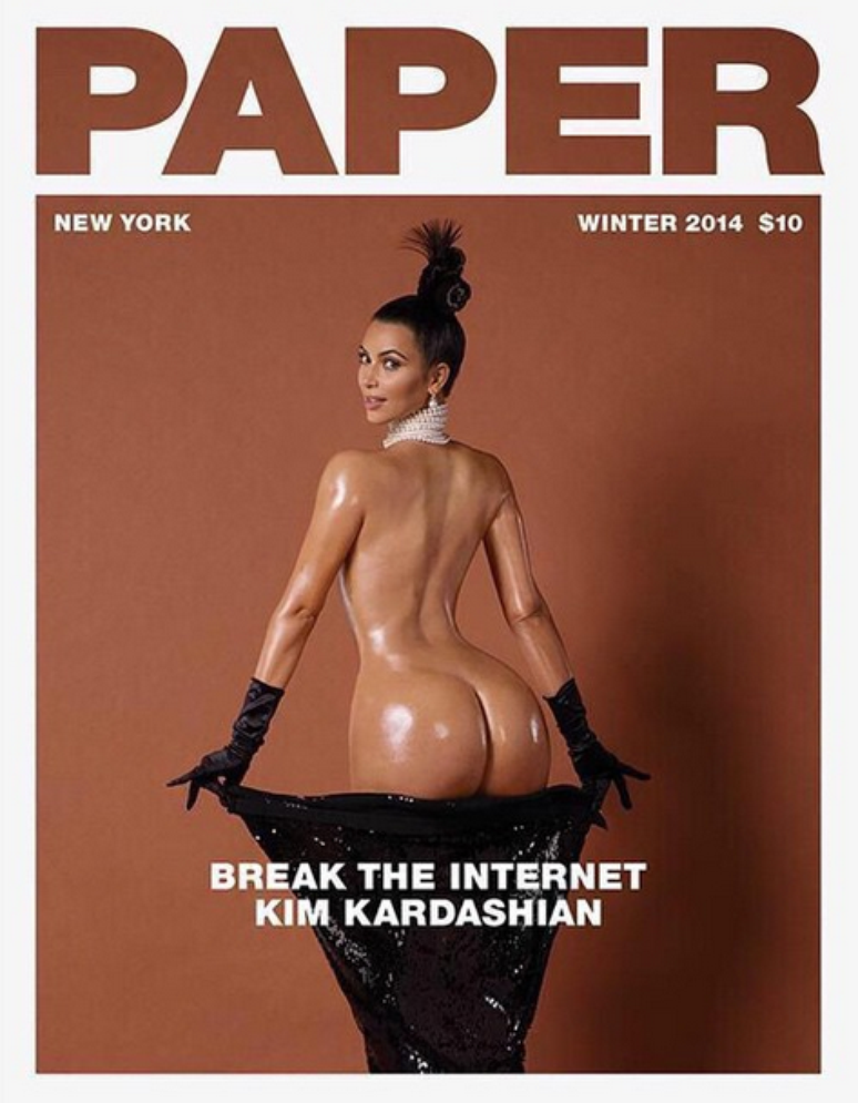 Kim Kardashian é criticada por foto mostrando o bumbum 