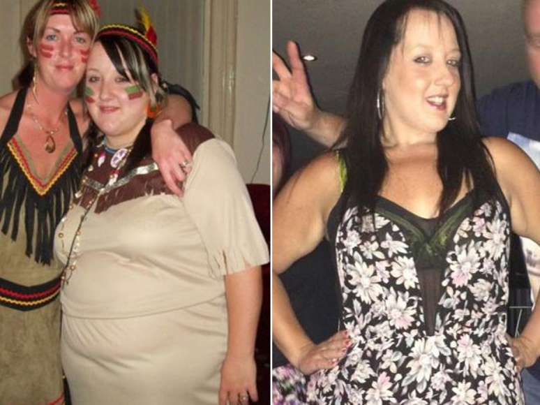 <p>Mulher perde 63 quilos com dieta e malhação</p>