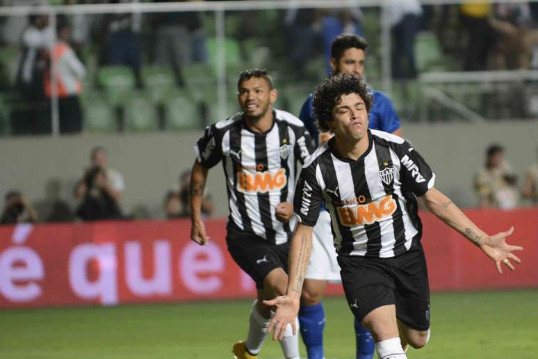 <p>Luan abriu o placar para o Atlético-MG no início do jogo em vitória por 2 a 0 sobre o rival Cruzeiro pelo duelo de ida da final da Copa do Brasil de 2014. </p>