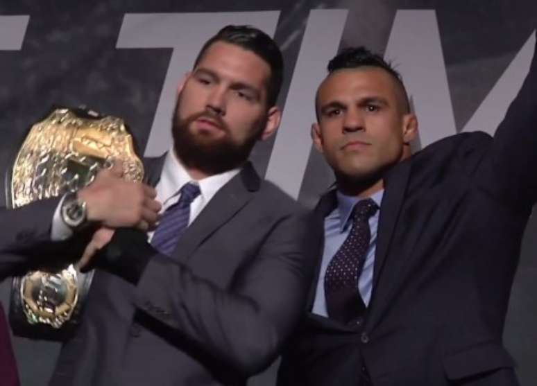 Chris Weidman e Vitor Belfort vão disputar o cinturão dos pesos médios no UFC 187