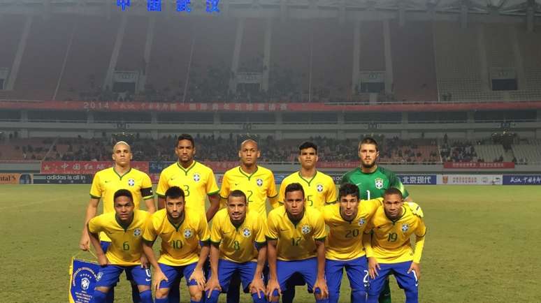 Seleção Brasileira Sub-21 na tradicional foto posada