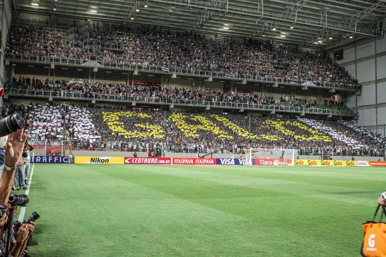 Time alvinegro teve torcida única na partida de ida, vencida por 2 a 0