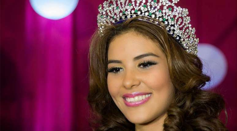 A Miss Honduras Mundo 2014 durante concurso