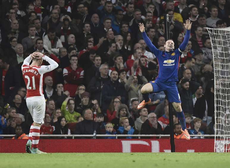 <p>Rooney chegou a 11 gols contra o Arsenal pela Premier League - o maior carrasco do time londrino</p>