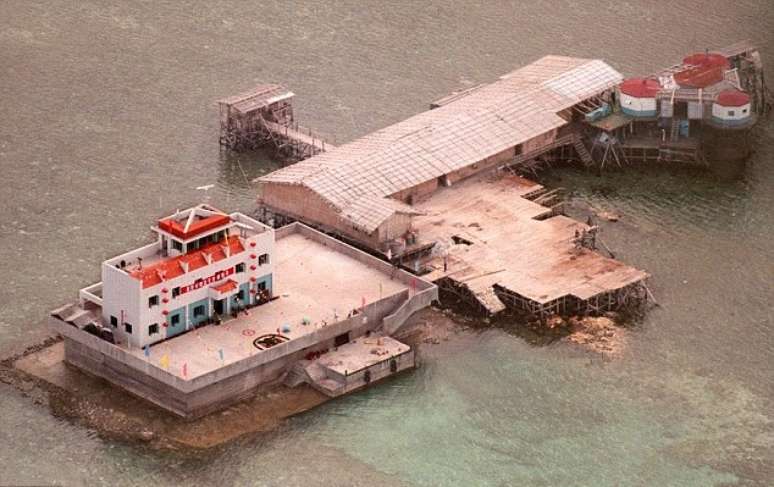 <p>Esta ilha, vanguarda das ambições marítimas de Pequim, se encontra no Mar da China Meridional</p>