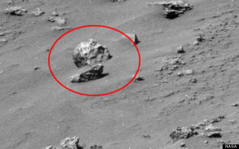 Suposto crânio humano aparece em foto da Nasa em Marte