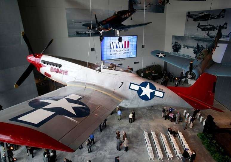 Interior do "Pavilhão da Liberdade dos EUA: O Centro da Boeing", parte do Museu Nacional da Segunda Guerra Mundial, em Nova Orleans, nos Estados Unidos, no ano passado. 12/01/2013