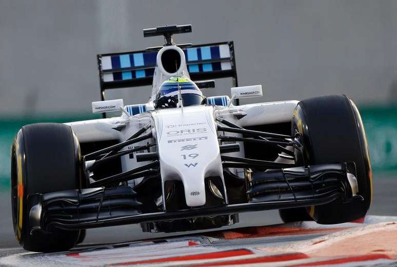 Felipe Massa, da Williams, durante treino classificatório em Abu Dhabi. 22/11/2014