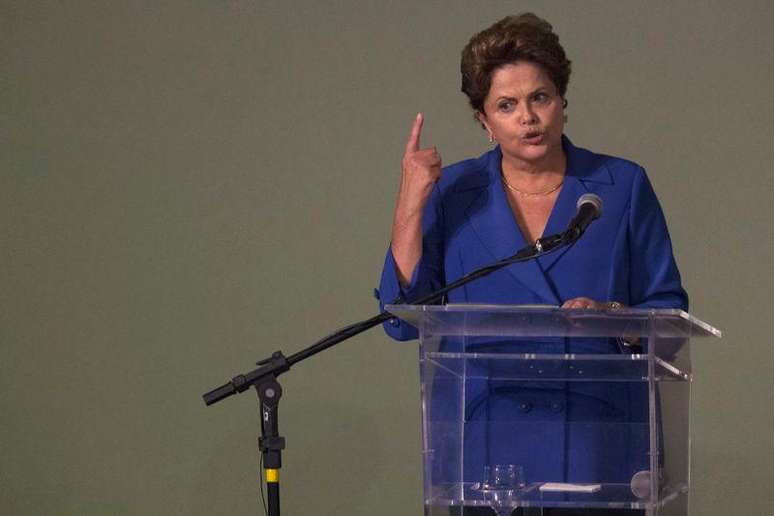 <p>Presidente Dilma Rousseff durante discurso em Brasília, em 20 de novembro</p>