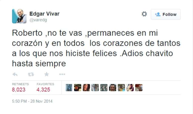 O 'Seu Barriga' da s&eacute;rie Chaves comentou a morte do humorista