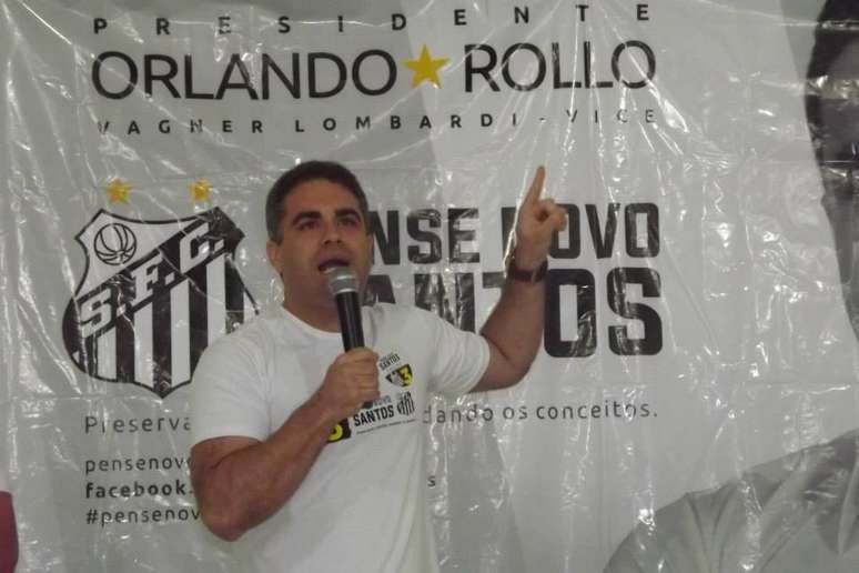 Orlando Rollo, candidato da chapa Pense Novo Santos