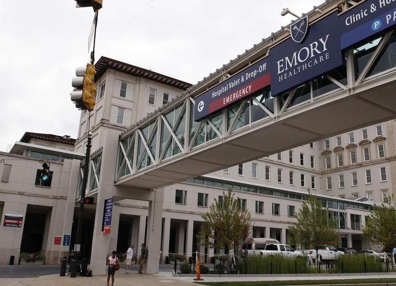 <p>Hospital da Universidade Emory, em Atlanta, onde o americano ficar&aacute; internado</p>