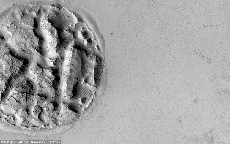 Superfície rugosa pode provar presença de vulcões e até gelo em Marte