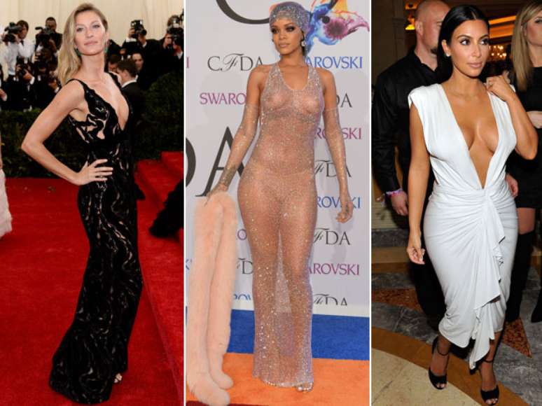 <p>Famosas deram o que falar com looks ousados em 2014</p>