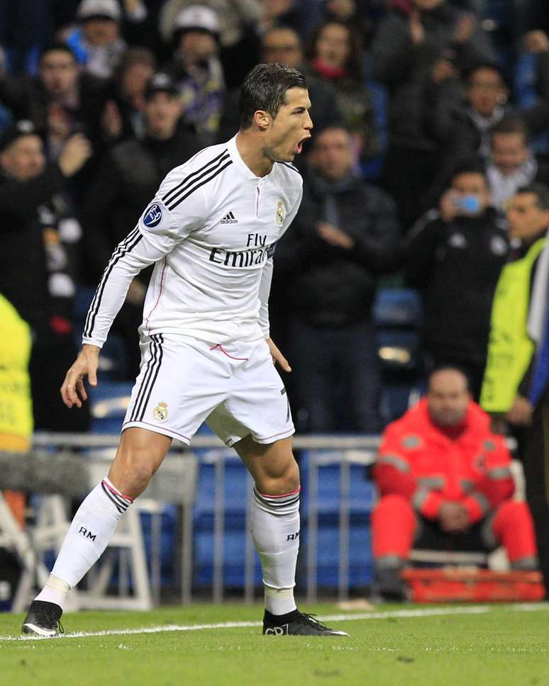 Cristiano Ronaldo vibra com gol marcado