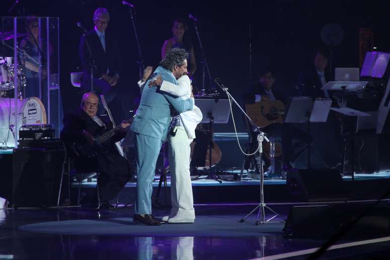 Roberto Carlos recebeu convidados 