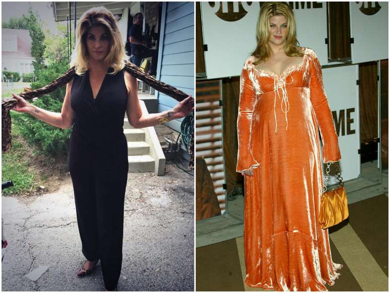 Kirstie Alley apareceu mais magra após perder 9 kg