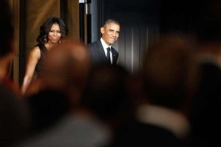O presidente norte-americano, Barack Obama, e a primeira-dama, Michelle, durante evento em Washington, nos Estados Unidos, em novembro. 06/11/2014