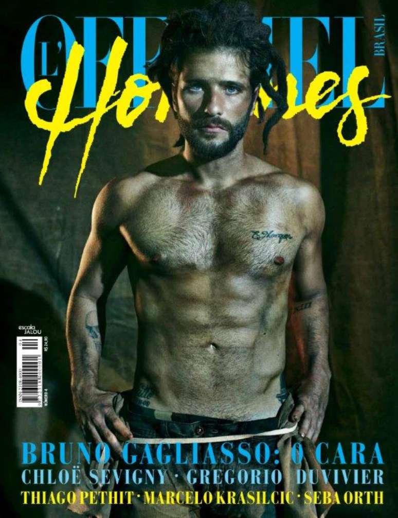 Bruno Gagliasso em capa da revista c