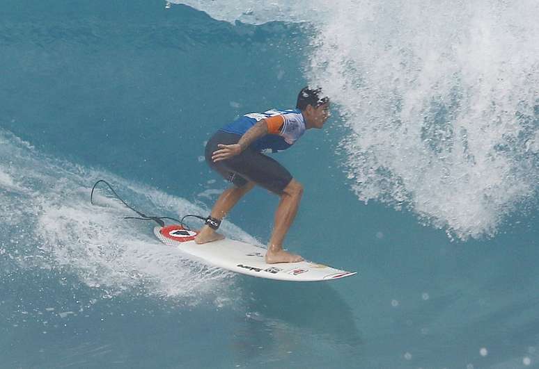 <p>Gabriel Medina venceu etapas em ondas de respeito</p>