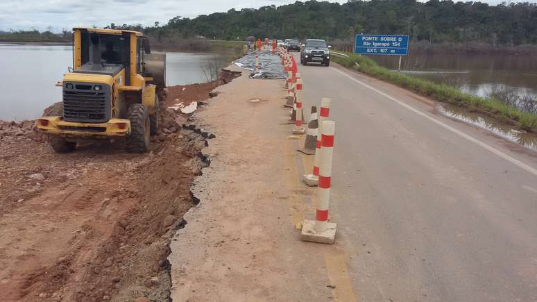 Ponte que diminui de 3 horas para 1 minuto acesso do Acre ao