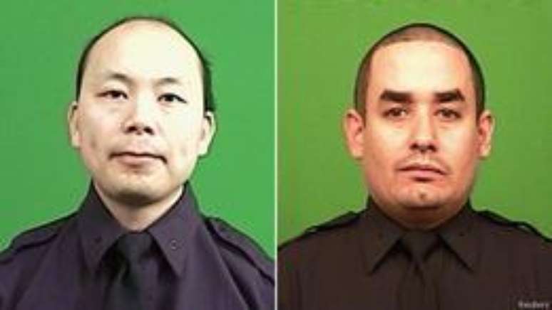 <p>Raphael Ramos e Liu Wenjin foram mortos dentro de um carro de patrulha da polícia</p>
