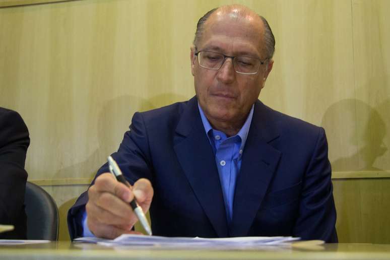 <p>O governador Geraldo Alckmin</p>