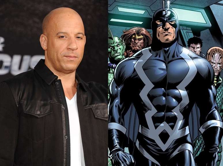 Vin Diesel e Raio Negro, o personagem de Inumanos que poderia interpretar