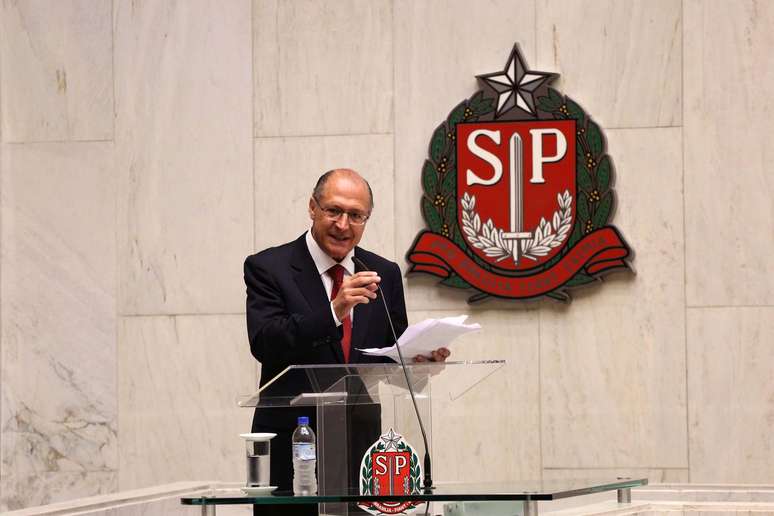 Em sua 4ª posse, Alckmin não cita crise hídrica em SP