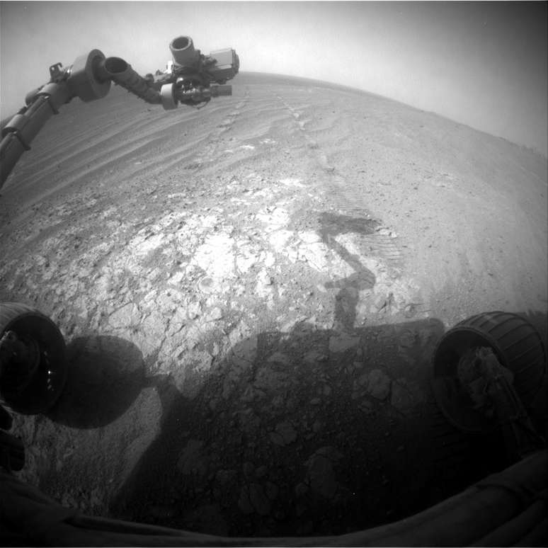 "Selfie" do robô Opportunity em Marte