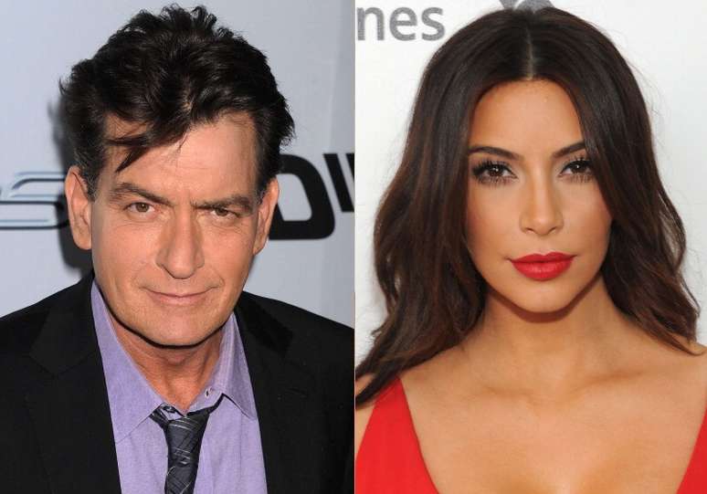 <p>Charlie Sheen soltou fogo contra Kim Kardashian na terça-feira (6)</p>