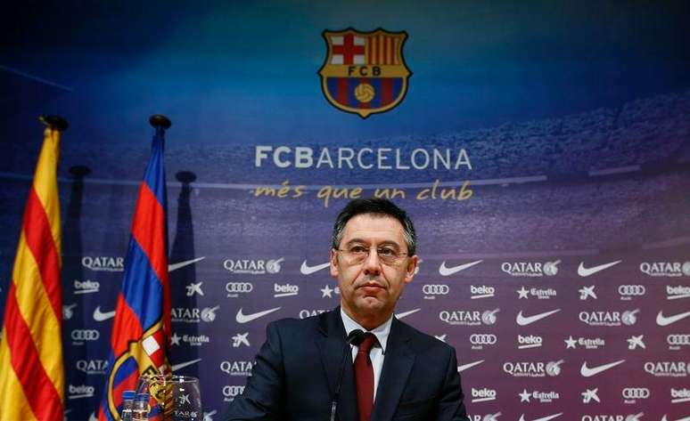 <p>Presidente do Barcelona, Josep Maria Bartomeu nega acusações</p>