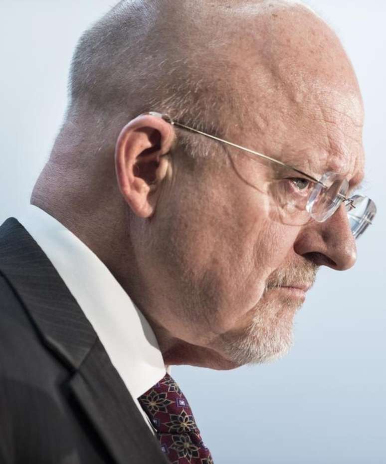 Diretor de Inteligência Nacional dos Estados Unidos, James Clapper, durante cerimônia em Maryland. 28/3/2014