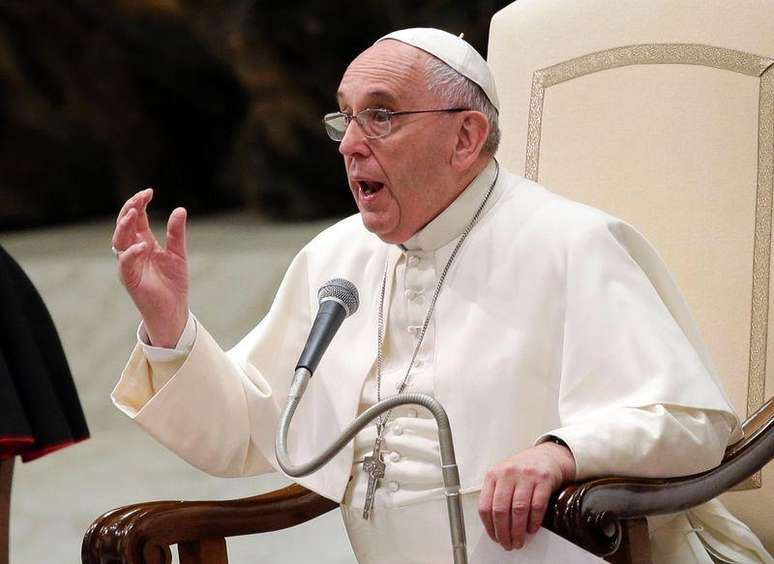 Papa Francisco durante audiência-geral semanal no Vaticano. 07/01/2015