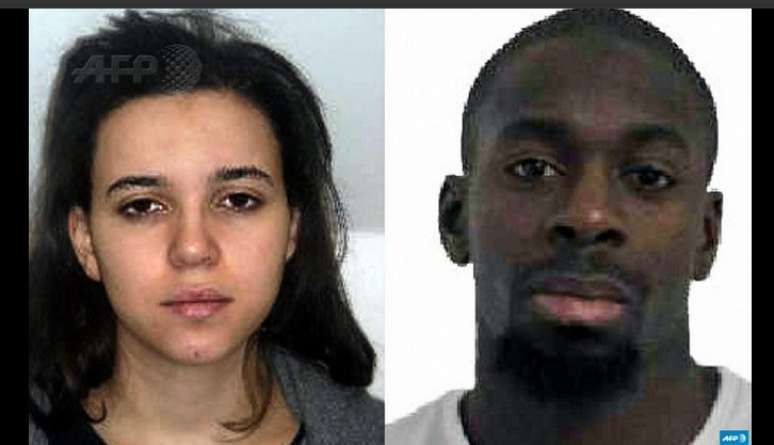 Amedy Coulibaly (izda) y Hayat Boumeddiene (dcha) sospechosos de la muerte de la agente francesa tras el ataque a Charlie Hebdo.