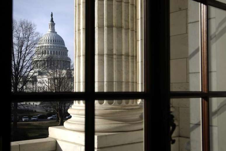 Vista geral do Capitólio a partir da Sala Russell, do Senado, em Washington, em fevereiro. 25/02/2013